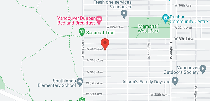 map of 4010 W 34TH AVENUE